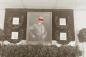 Preview: zwei interessante alte Glasnegative - Gottesdienstraum ? für vier Gefallene