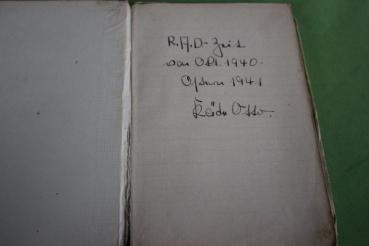 Preview: handgeschriebenes Lieder-, Tagebuch, Notizbuch R.A.D. Zeit