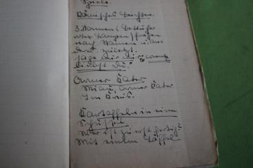 Preview: handgeschriebenes Lieder-, Tagebuch, Notizbuch R.A.D. Zeit