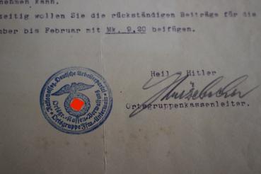 Preview: Brief mit Parteikopf - Gau Hessen-Nassau - Ortsgruppe Untermain