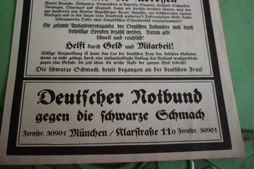 Preview: Flugblatt des Deutschen Notbundes gegen die schwarze Schmach