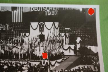 Preview: altes Foto - Deutsche Nationalfeier in Amerika - 1937 der deutschstämmigen dort - Repro
