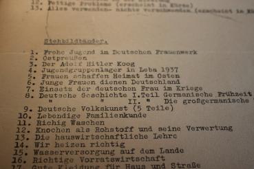 altes Rundschreiben Nr. 17 /43 der NS-Frauenschaft