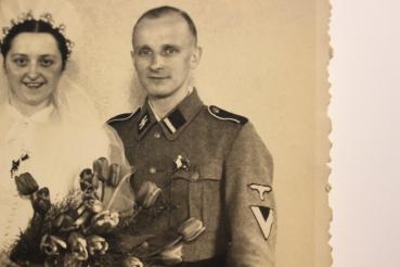 Preview: altes Hochzeitsfoto - SS Mann