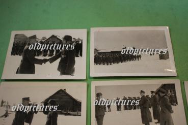 RK-Träger Oberfeldwebel Ludwig Schütte Feldverleihung 10 Fotos- Rarität