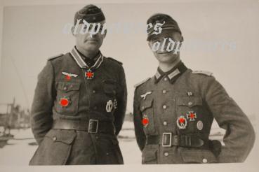 RK-Träger Oberfeldwebel Ludwig Schütte Feldverleihung 10 Fotos- Rarität