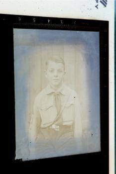 Glasnegativ - Portait eines HJ-Jungen Pimpf