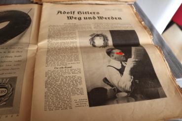 Preview: old magazine about Hitler - front and back missing - from 1939