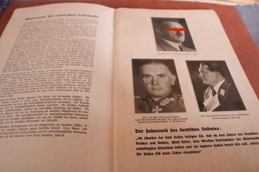 Preview: unused memory book for soldiers of the Luftwaffe with photos of A. Hitler, Göring