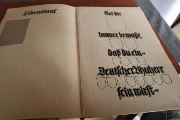 Preview: unused memory book for soldiers of the Luftwaffe with photos of A. Hitler, Göring