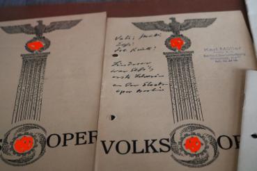 Preview: fünf Programmhefte - Staats-Theater Berlin und Volks-Oper teilweise mit Eintrittskarten