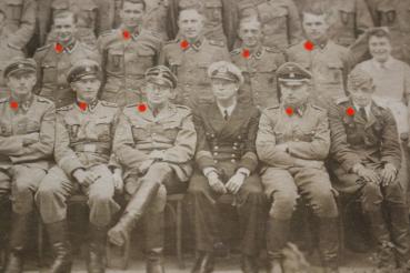 Preview: großes Gruppenfoto - SS-Männer und Krankenschwestern