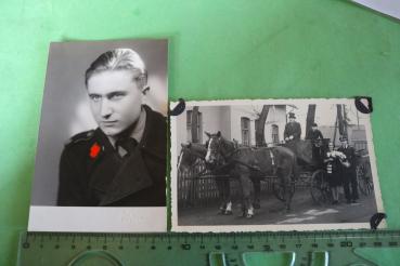 Portrait Soldat Waffen-SS - LSSAH Panzertruppe - Benešov  + Hochzeitsfoto