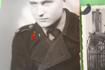 Preview: Portrait Soldat Waffen-SS - LSSAH Panzertruppe - Benešov  + Hochzeitsfoto