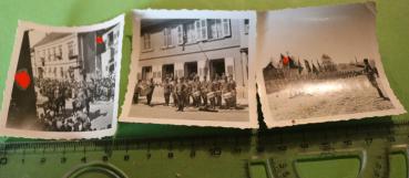 drei tolle alte Fotos - Musikkorps einer R.A.D. Abteilung Raum Bergzabern