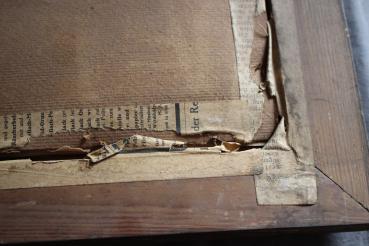 Preview: original Portrait eines SS-Mannes nachcoloriert im Bilderrahmen