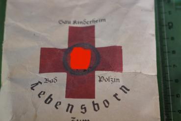 Preview: Tüte mit Inhalt - Lebensborn Rot Kreuz mit SS-Runen