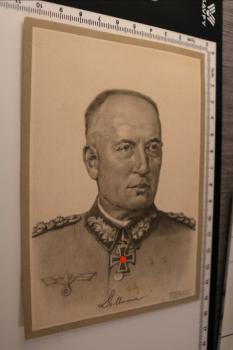 alte Postkarte - Portrait Generaloberst Dollmann