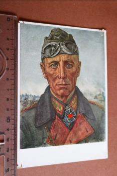 Postkarte Portrait General Rommel  W. Willrich - VDA Karte Oktober 1941