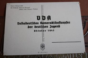 Preview: Postkarte Portrait General Rommel  W. Willrich - VDA Karte Oktober 1941