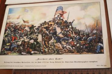 Preview: drei Sammelbilder - Quittungsbilder ?? Volksbund für das Deutschtum im Ausland  Adolf Hitler und andere