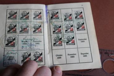 Preview: Mitgliedsbuch  Der Stahlhelm  - Kobulten Ortelsburg Ermland-Masuren 1931