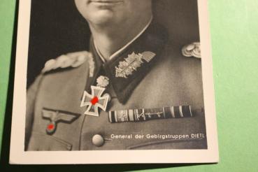 Preview: Portrait AK - General der Gebirgstruppen Eduard Dietl