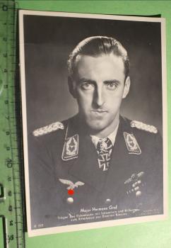 Foto-AK - Major Hermann Graf  original