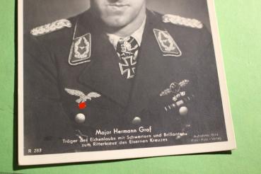 Preview: Foto-AK - Major Hermann Graf  original