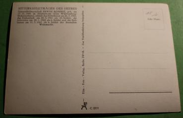 Preview: Foto-AK - Generalfeldmarschall Rommel  mit Tropenhelm