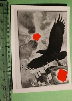 Foto Gemälde mit HK Fahne und Adler - neuzeitlicher Abzug