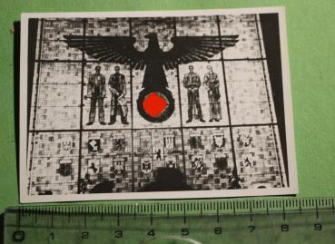 großes Fensterbild Reichsadler und Arbeiter