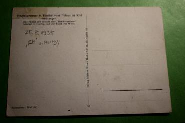 Preview: AK - Reichsverweser v. Horthy vom Führer in Kiel empfangen