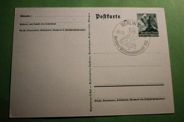 Preview: AK - Wir danken unserem Führer - Sonderstempel Berliner Weihnachtsmarkt 1938