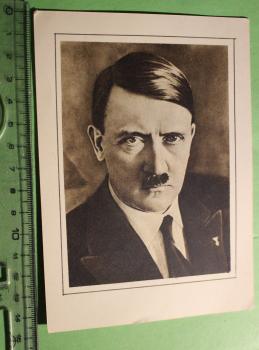 Preview: zwei alte AK - Portrait A. Hitler - selbstgebastelt ???