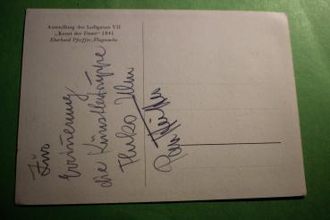 Preview: alte AK - Ausstellung des Luftgaues VII - Eberhard Pfeiffer - Flugwache