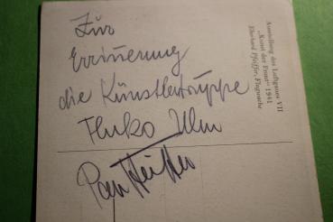Preview: alte AK - Ausstellung des Luftgaues VII - Eberhard Pfeiffer - Flugwache