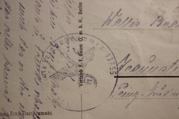 Preview: Feldpostkarte  eines SS-Mannes -  Reiter-Batterie SS-Kavallerie-Regiment 2 ??