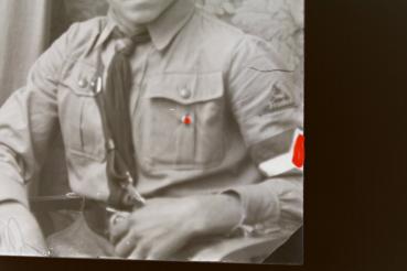 Preview: Glasnegativ - Portait eines HJ-Jungen im Hemd  Gau Süd Franken