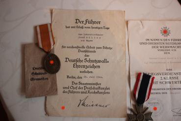 Preview: Estate of locomotive drivers of the Wehrmacht field railway - Ortden, certificates, photos, etc