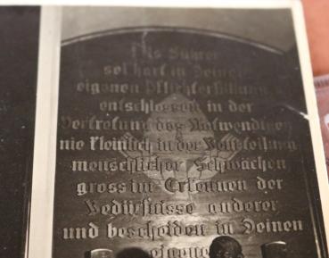 Preview: Postkarte  Ehrenhalle der Reichsschule des Reichsarbeitsdienstes Potsdam-Wildpark