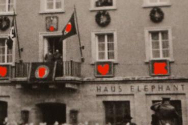 Preview: drei Fotos Besuch Adolf Hitler in Finsterbergen Thüringen - Einweihung Adolf Hitler Platz