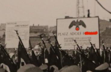 drei Fotos Besuch Adolf Hitler in Finsterbergen Thüringen - Einweihung Adolf Hitler Platz