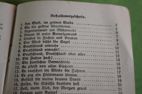 Heft Fahrten- und Marsch-Lieder