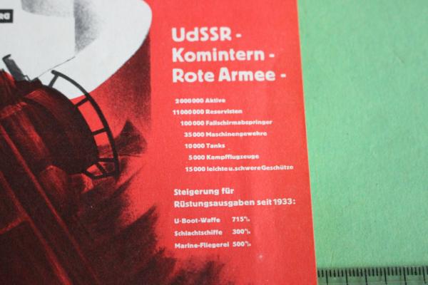 Flugblatt / Plakat ?  Anti-Komintern - Gesprächsabend - München 1937