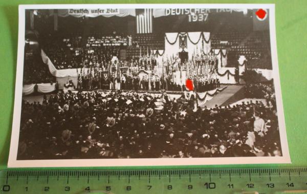 altes Foto - Deutsche Nationalfeier in Amerika - 1937 der deutschstämmigen dort - Repro