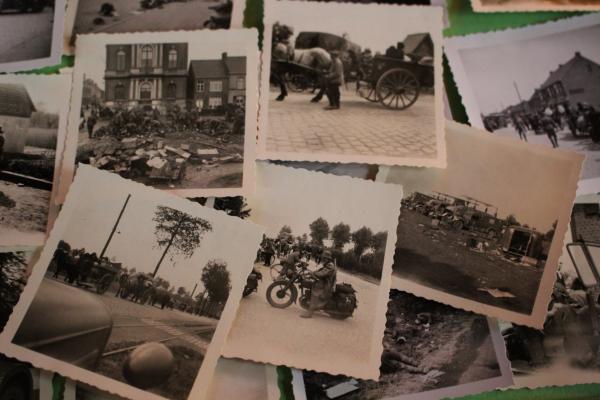 35 alte Fotos - General der Inf. Kurt von Briesen - Vormarsch Belgien