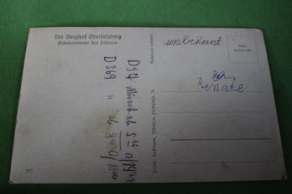 alte AK - Der Berghof Obersalzberg - Arbeitszimmer des Führers