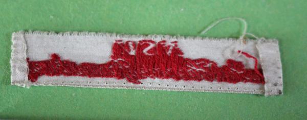 original Wäsche-Einnäher der NSV. Gau Süd-Hannover-Braunschweig