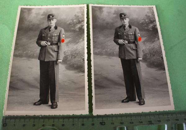 zwei schöne Portraits eines R.A.D. Mannes - Einheit 262 / 8